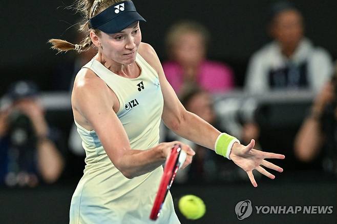 리바키나의 샷 [AFP=연합뉴스]