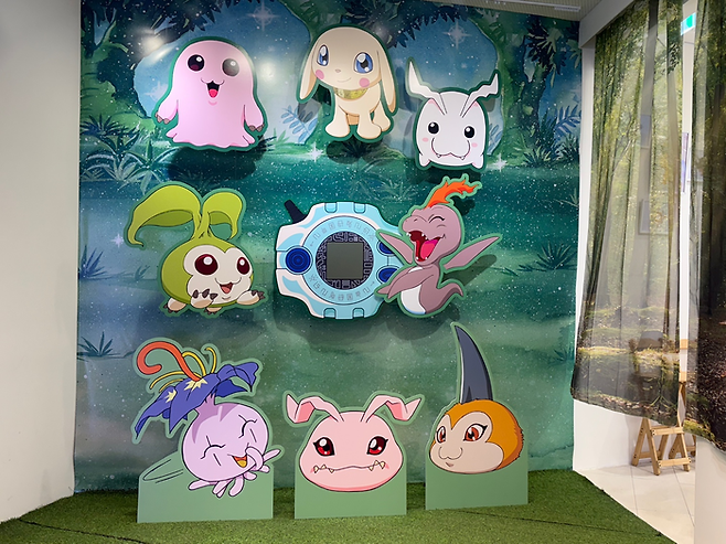 디지몬 어드벤처X카페 오마케 콜라보 팝업 카페/사진=김지은 여행+ 기자