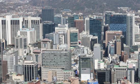 서울 남산에서 바라본 도심의 주요 기업체 건물. (사진=연합뉴스)