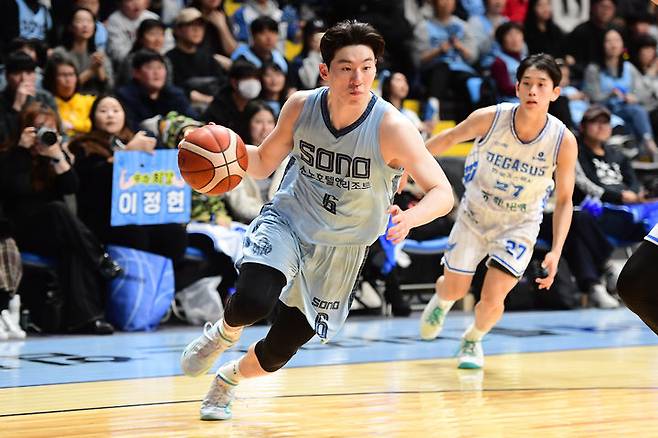 [서울=뉴시스] 프로농구 고양 소노의 이정현. (사진=KBL 제공)