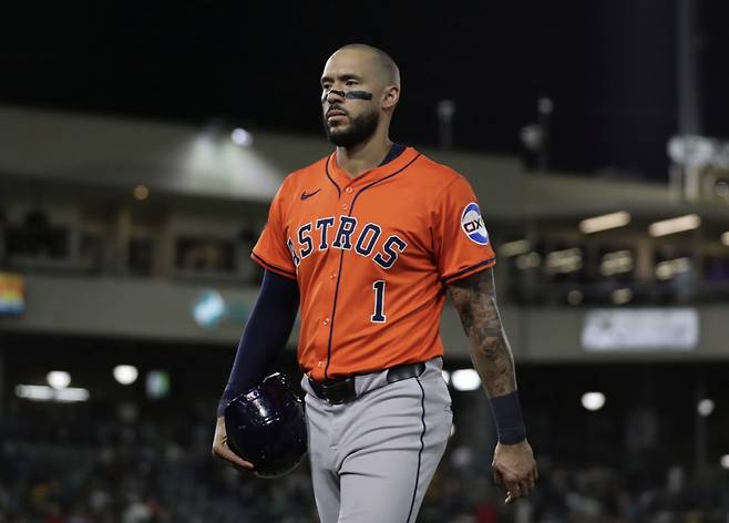 푸에르토리코 WBC 대표팀에 뽑힌 카를로스 코레아가 보험 문제로 출전이 어려워졌다. AP연합뉴스