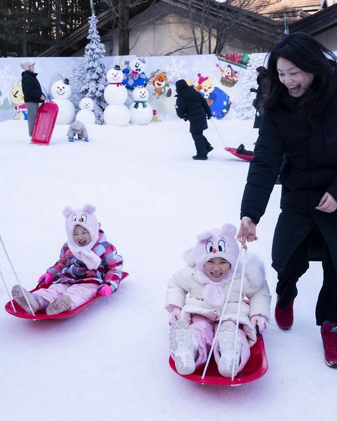 에버랜드 눈놀이터 '스노우 플레이그라운드'. 삼성물산