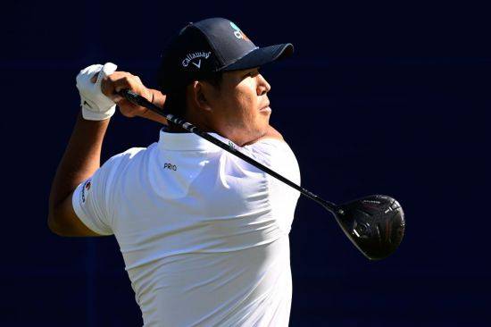 김시우가 파머스 인슈어런스 오픈 4라운드 7번 홀에서 티샷을 하고 있다. 샌디에이고=AP연합뉴스