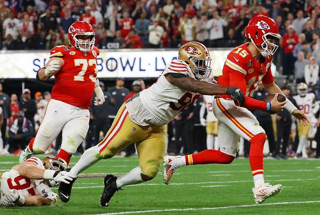 지난해 2월 11일 개최된 미국프로풋볼(NFL) 슈퍼볼 경기 현장. /로이터