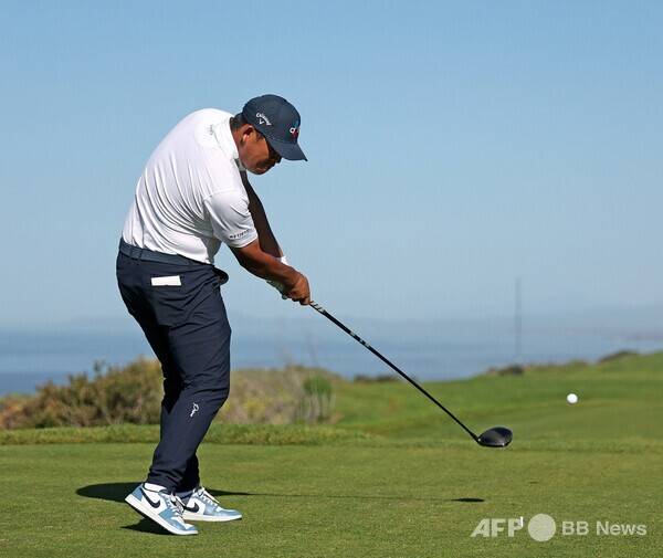 2026년 미국프로골프(PGA) 투어 파머스 인슈어런스 오픈 우승에 도전했던 김시우 프로가 최종라운드에서 경기하는 모습이다. 사진제공=ⓒAFPBBNews = News1 (사진을 무단으로 사용하지 마십시오.)