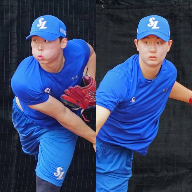 삼성 이호범-장찬희. 삼성 제공