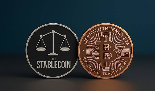 블록체인으로 거래되는 스테이블코인. 사진=연합뉴스