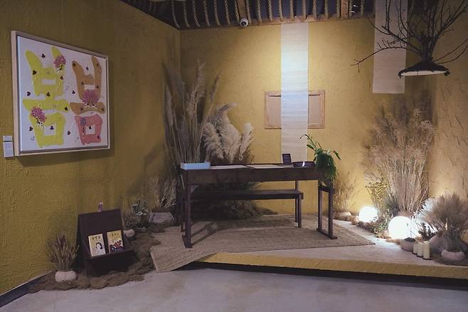 김유정 작품을 모티브로 한 전시 공간(사진=안규림)