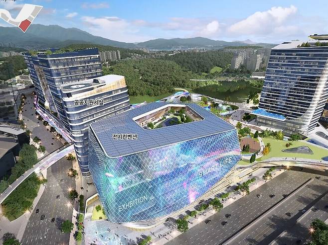 백현마이스 도시개발사업 조감도. 성남시 제공