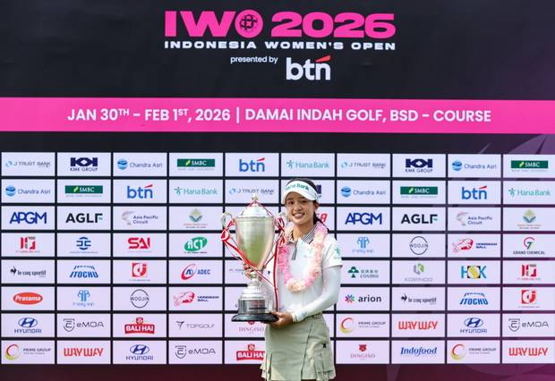 인도네시아 여자오픈에서 우승한 짜라위 분짠. 사진 제공=OB Golf