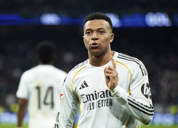 라요 바예카노와의 프리메라리가 22라운드 홈 경기에서 결승 골을 터뜨린 뒤 세리머니하는 킬리안 음바페. 로이터연합뉴스