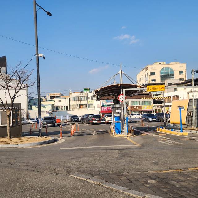 성서중심 제1주차장 시설.사진=김의상 기자