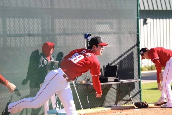 조요한의 불펜 피칭(사진=SSG)