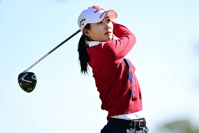 황유민이 LPGA 투어 2026시즌 개막전에서 공동 5위에 올라 신인왕 경쟁에서 한발 앞서 나갔다.(사진=AFPBBNews)