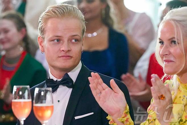 노르웨이 왕세자의 아들인 마리우스 보리기 회이비. 2022.6.16 ⓒ AFP=뉴스1 ⓒ News1 강민경 기자