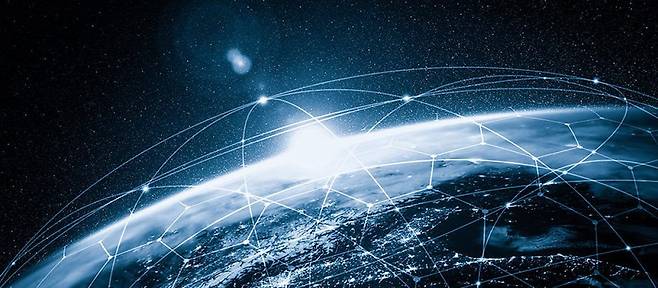 저궤도 군집위성 개념도. SkyTrac