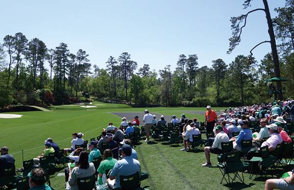2025 마스터즈에서 대회를 관람 중인 페이트런들.(사진 오상준 제공)
62-