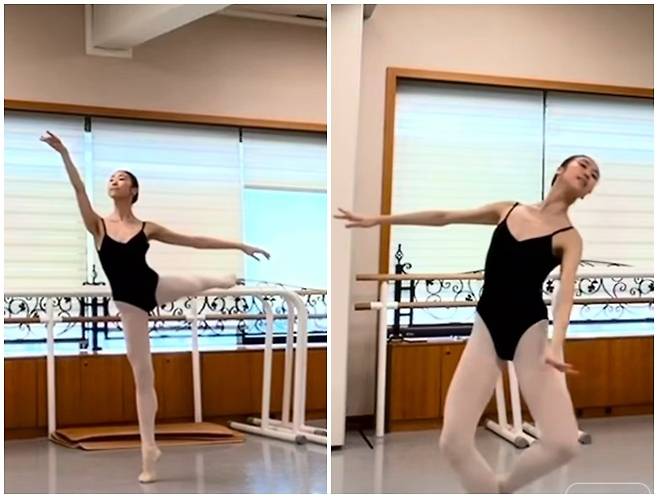 방송인 신동엽의 딸 신지효 양이 서울대학교 체육교육학과와 한국예술종합학교 무용원에 동시에 합격해 화제를 모으고 있다. / 사진 = 줄리아발레아카데미 영상 캡처