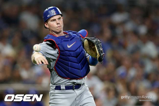 [사진] 다저스 포수 윌 스미스. ⓒGettyimages(무단전재 및 재배포 금지)