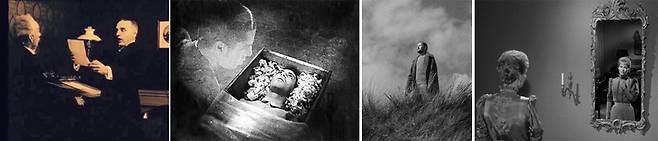 좌로부터 재판장. 뱀파이어. 오데트. 게르트루드.