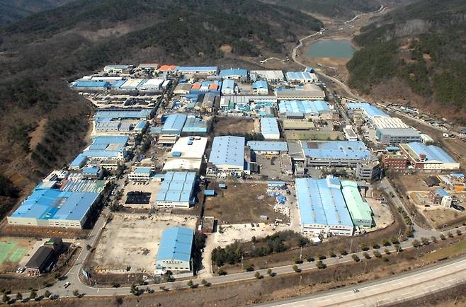 ▲ 군위농공단지 전경. 군위군