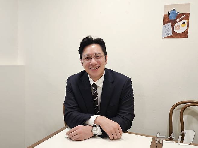 아드리안 리 이더리움 APAC 생태계개발 리드가 뉴스1과 인터뷰하고 있다.