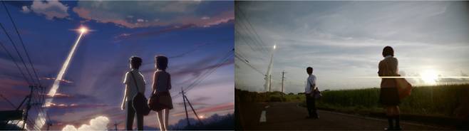 ‘초속 5센티미터’ 원작 애니와의 놀라운 싱크로율…애니 명장면 실사로 (제공: 미디어캐슬)