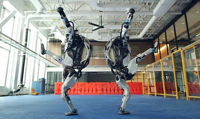현대자동차그룹 보스턴다이내믹스의 휴머노이드 로봇 아틀라스. 현대자동차그룹 누리집 갈무리