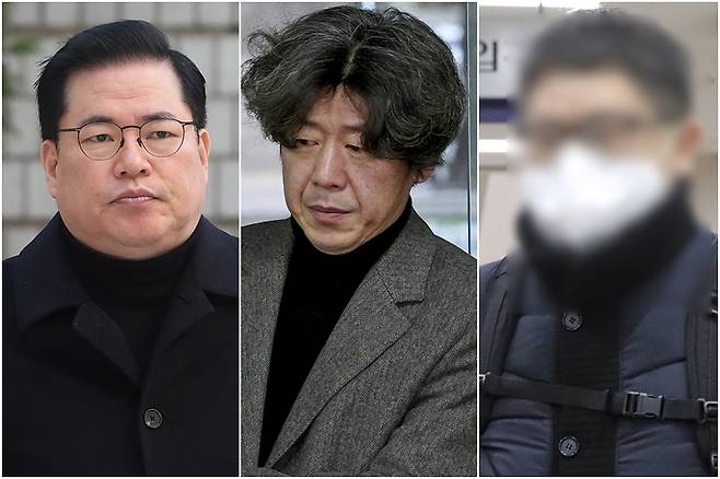 유동규 전 성남도시개발공사 본부장(맨 왼쪽부터), 남욱 변호사, 정영학 회계사 ⓒ사진공동취재단