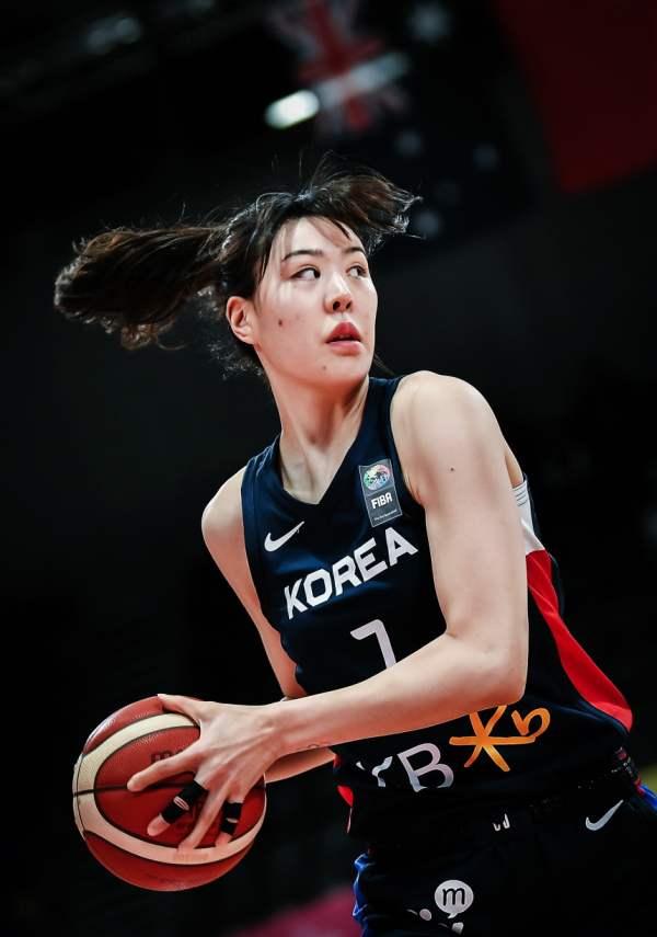 여자 농구 대표 박지수. 대한농구협회 제공