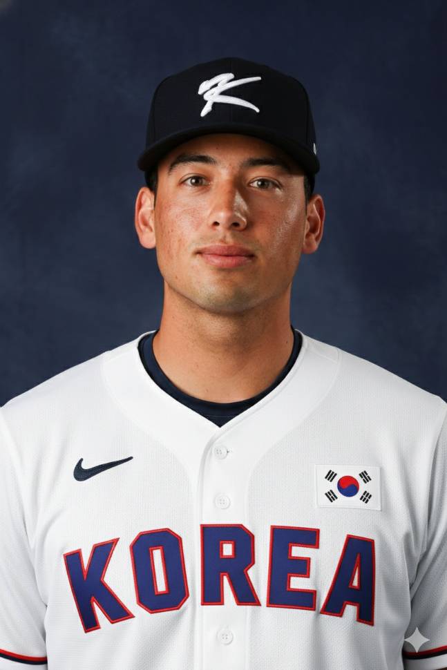 한국 야구 대표팀 유니폼을 입은 셰이 위트컴의 합성 사진. /사진=제미니아 생성 이미지(AFPBBNews=뉴스1 이미지 활용)