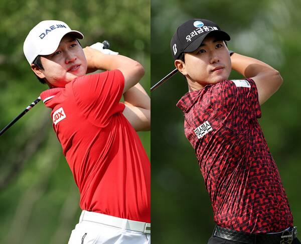 아시안골프투어 2026시즌 개막전 필리핀 골프 챔피언십에 출전한 왕정훈, 조우영 프로. 사진제공=KPGA (사진을 무단으로 사용하지 마십시오.)