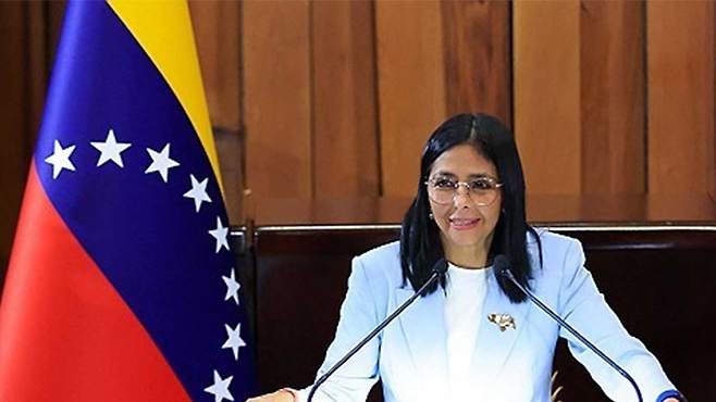 델시 로드리게스 베네수 임시 대통령 [연합뉴스/베네수엘라 대통령실 제공]