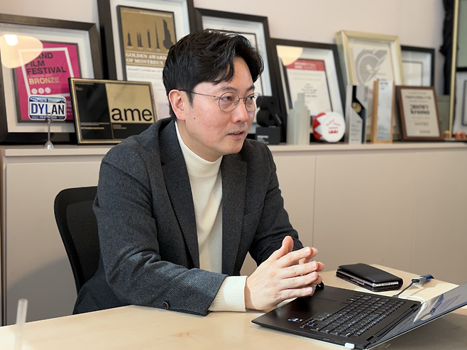 지난달 28일 본지 기자와 만난 손동진 덱스터크레마 대표 [차민주 기자/chami@]