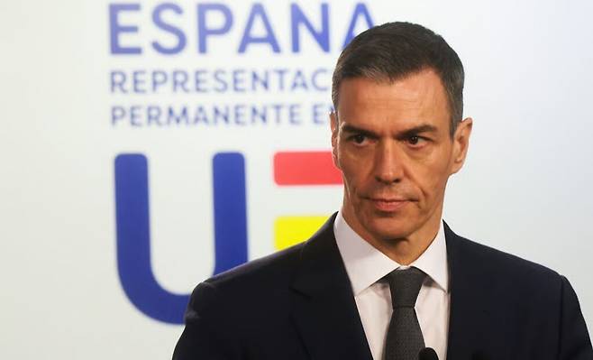 페드로 산체스 스페인 총리. 2025년 미국 도널드 트럼프 2기 행정부 출범 후 유럽에서 가장 강력한 트럼프 대항마로 부상하고 있다. EPA연합뉴스