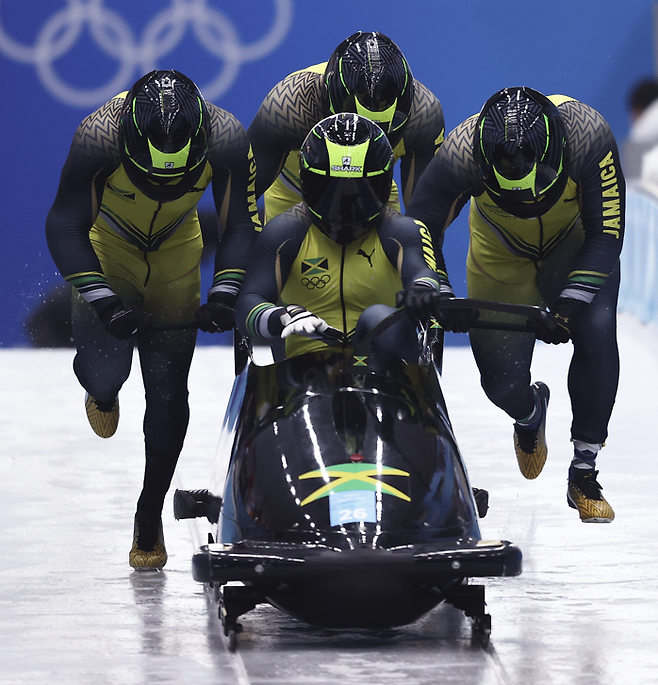 자메이카 봅슬레이 대표팀. 게티이미지