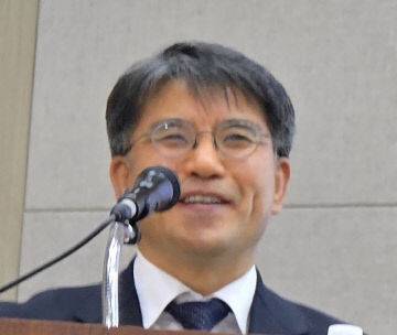 지영준 법무법인 저스티스 대표변호사가 발표하고 있다.,