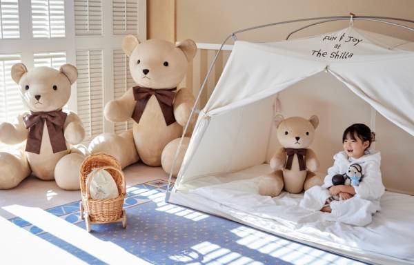 제주신라호텔의 신라베어 테마룸 연출 모습. [사진=제주신라호텔]