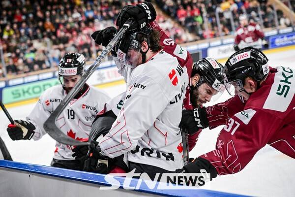 2026 밀라노-코르티나담페초 동계올림픽 남자 아이스하키 캐나다 대표팀. /사진=뉴시스(AP)