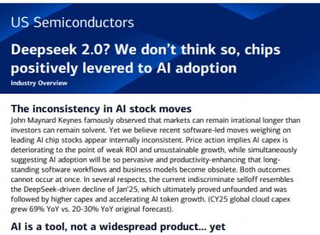 “딥시크발 조정 재현? 우린 아니라고 본다” 자료=뱅크오브아메리카