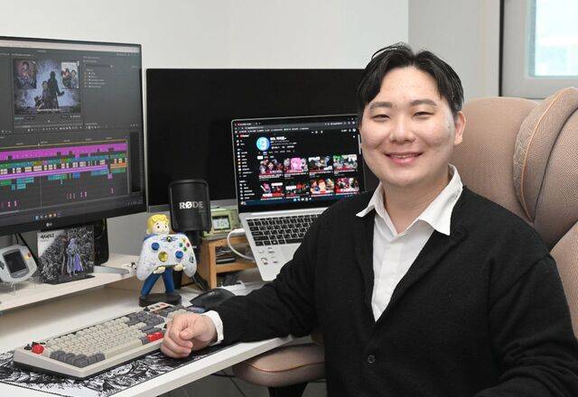 지난 3일 경기도 시흥의 한 작업실에서 만난 유튜브 채널 ‘GCL’ 운영자 이종규씨. 그는 “사람들에게 게임의 ‘서사’가 지닌 매력을 알리고 싶다”고 말했다. 시흥=권현구 기자