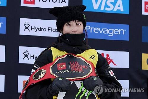 스노보드 하프파이프 최가온. 연합뉴스