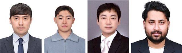 [서울=뉴시스] (왼쪽부터) 경희대 약학대학 최정욱 교수, 임인호 연구원, 목포대 약학대학 박진우 교수, 락스만 수베디 박사. (사진=경희대 제공) 2026.02.06. photo@newsis.com *재판매 및 DB 금지