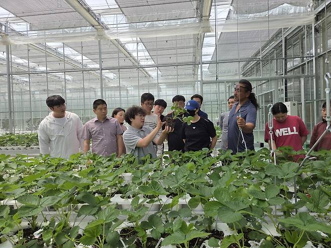 봉화군 스마트농업 기본교육 과정 교육 현장 ⓒ봉화군 제공