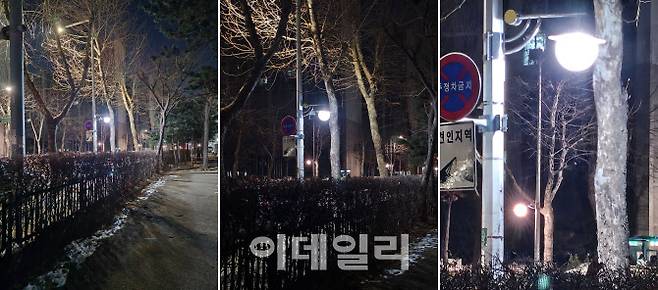 (왼쪽부터)광각 카메라, 일반 카메라, 디지털줌 촬영 사진. 사진=권하영 기자