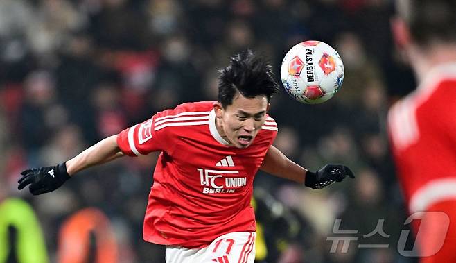 우니온 베를린 공격수 정우영. ⓒ AFP=뉴스1