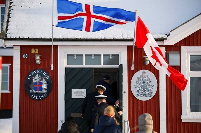 그린란드 누크의 캐나다 영사관이 6일(현지시간) 공식으로 문을 열고 업무를 시작했다. 로이터 연합