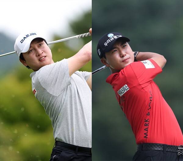 아시안골프투어 2026시즌 개막전 필리핀 골프 챔피언십에 출전한 왕정훈, 조우영 프로. 사진제공=KPGA (사진을 무단으로 사용하지 마십시오.)