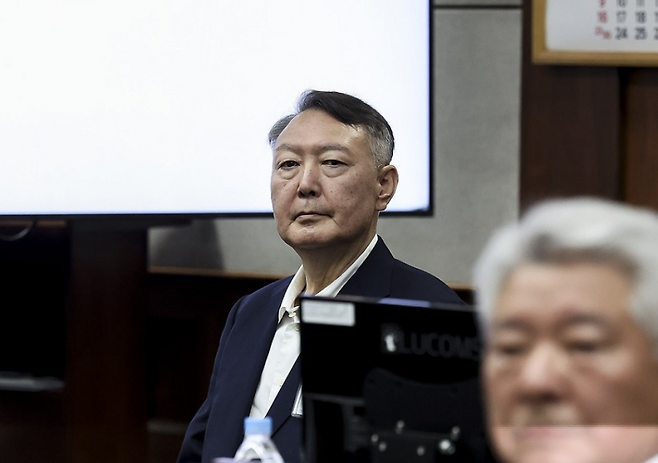 ▲ 법정 출석한 윤석열 전 대통령 [연합뉴스]&nbsp;