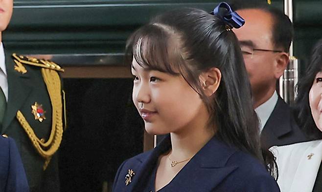 김정은 북한 국무위원장의 딸 주애. 평양조선중앙통신·연합뉴스